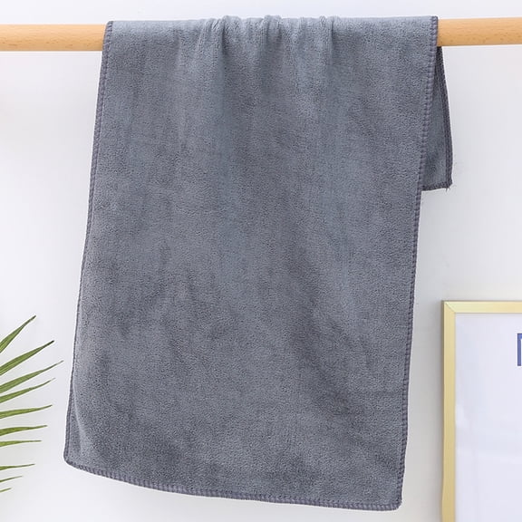 30x60cm Microfiber Drying Car Towel - Thickened Double-Sided Water Absorption, Scratch-Free, Lint-Less Car Wash Cloth