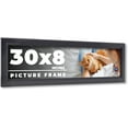 thumbnail image 1 of 30x8 Frame Black Passaggi Solid Wood Picture Frame Width 1.5 Inches | Interior Frame Depth 0.5, 1 of 8