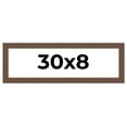 thumbnail image 1 of 30x8 Frame Brown Distressed Barnwood Picture Frame | Rustic Farmhouse Photo Frame Includes UV, 1 of 8