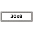 thumbnail image 1 of 30x8 Frame Silver Real Wood Picture Frame Width 1.125 Inches | Interior Frame Depth 0.5 Inches |, 1 of 8