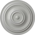 thumbnail image 1 of 31 1/2"OD x 2 1/2"P Traditional Ceiling Medallion (Fits Canopies up to 8 1/4"), Hand-Painted Frost, 1 of 6