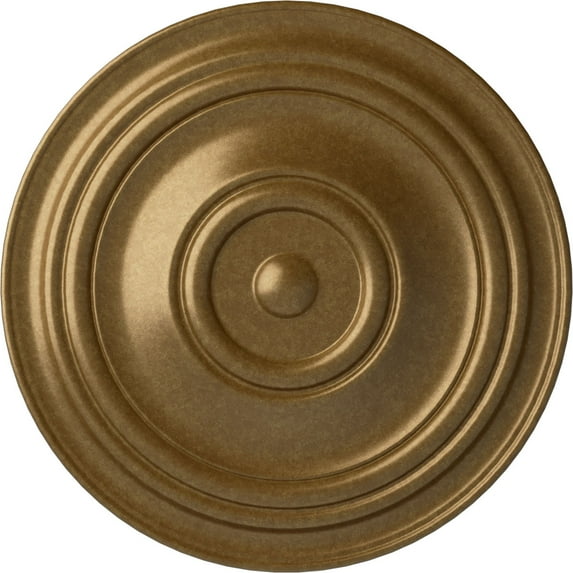 31 1/2"OD x 2 1/2"P Traditional Ceiling Medallion (Fits Canopies up to 8 1/4"), Hand-Painted Pale Gold