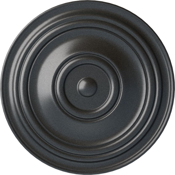 31 1/2"OD x 2 1/2"P Traditional Ceiling Medallion (Fits Canopies up to 8 1/4"), Hand-Painted Pewter