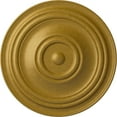 thumbnail image 1 of 31 1/2"OD x 2 1/2"P Traditional Ceiling Medallion (Fits Canopies up to 8 1/4"), Hand-Painted Pharaohs Gold, 1 of 6