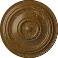 thumbnail image 1 of 31 1/2"OD x 2 1/2"P Traditional Ceiling Medallion (Fits Canopies up to 8 1/4"), Hand-Painted Smokey Topaz Crackle, 1 of 6