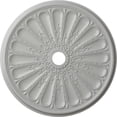 thumbnail image 1 of 31 1/2"OD x 3 5/8"ID x 1 1/2"P Kirke Ceiling Medallion (Fits Canopies up to 3 5/8"), Hand-Painted Frost, 1 of 6
