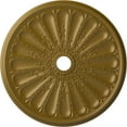 thumbnail image 1 of 31 1/2"OD x 3 5/8"ID x 1 1/2"P Kirke Ceiling Medallion (Fits Canopies up to 3 5/8"), Hand-Painted Gold, 1 of 6