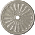 thumbnail image 1 of 31 1/2"OD x 3 5/8"ID x 1 1/2"P Kirke Ceiling Medallion (Fits Canopies up to 3 5/8"), Hand-Painted Pearl White, 1 of 6