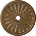 thumbnail image 1 of 31 1/2"OD x 3 5/8"ID x 1 1/2"P Kirke Ceiling Medallion (Fits Canopies up to 3 5/8"), Hand-Painted Rubbed Bronze, 1 of 6