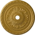 thumbnail image 1 of 31 1/2"OD x 3 5/8"ID x 1 3/4"P Palmetto Ceiling Medallion (Fits Canopies up to 7 5/8"), Hand-Painted Pharaohs Gold, 1 of 5