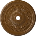 thumbnail image 1 of 31 1/2"OD x 3 5/8"ID x 1 3/4"P Palmetto Ceiling Medallion (Fits Canopies up to 7 5/8"), Hand-Painted Smokey Topaz, 1 of 5