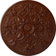 thumbnail image 1 of 31 1/4"OD x 2 1/4"P Baile Ceiling Medallion (Fits Canopies up to 6"), Hand-Painted Burnished Mahogany Crackle, 1 of 6