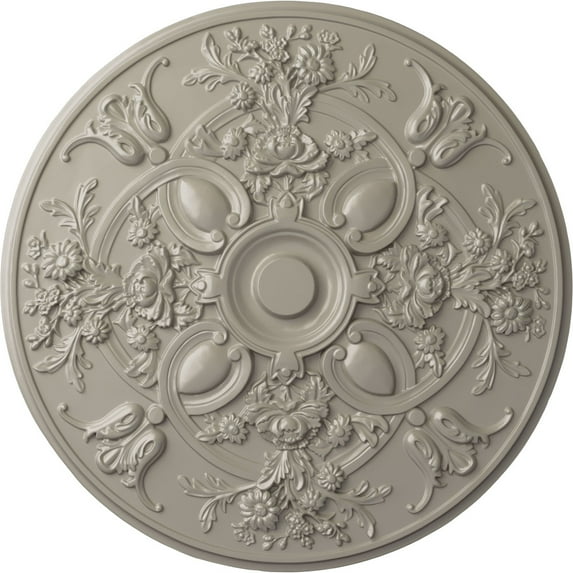 31 1/4"OD x 2 1/4"P Baile Ceiling Medallion Pearl White Finished
