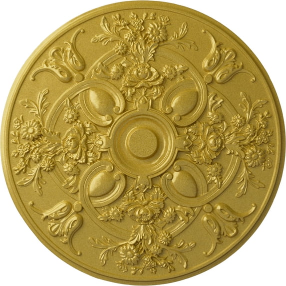 31 1/4"OD x 2 1/4"P Baile Ceiling Medallion Rich Gold Finished