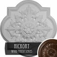 thumbnail image 1 of 31 1/4"OD x 2"P Bonetti Ceiling Medallion (Fits Canopies up to 7 3/8"), Hand-Painted Hickory, 1 of 14