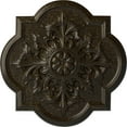 thumbnail image 1 of 31 1/4"OD x 2"P Bonetti Ceiling Medallion (Fits Canopies up to 7 3/8"), Hand-Painted Stone Hearth Crackle, 1 of 6