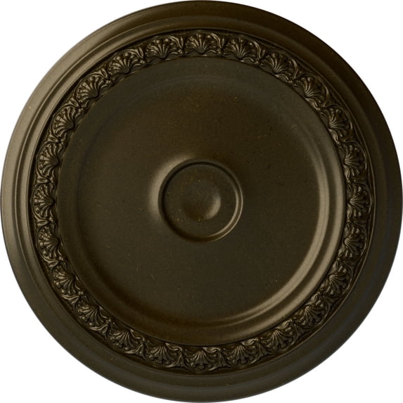 31 1/8"OD x 1 1/2"P Carlsbad Ceiling Medallion Green Gold Finished