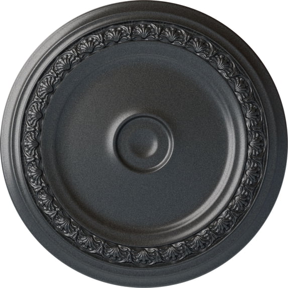 31 1/8"OD x 1 1/2"P Carlsbad Ceiling Medallion (Fits Canopies up to 5 1/2"), Hand-Painted Pewter