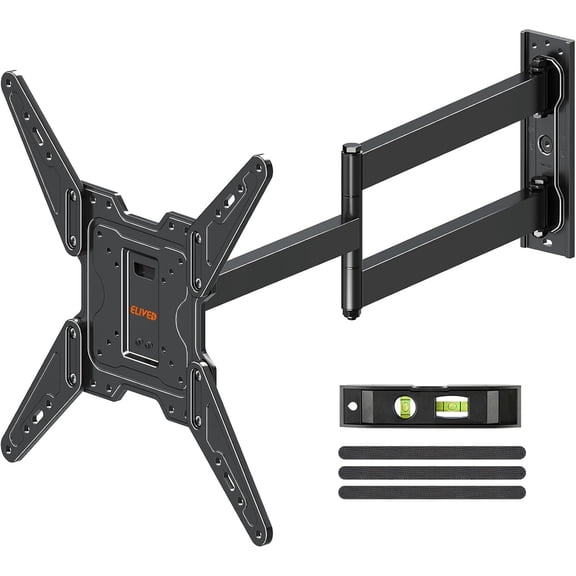 31.3 Inch Long Arm TV Mount for Most 32-65 Inch TVs, Swivel and Tilt Long Extension TV Wall Mount, Full Motion Wall Mount Bracket Max VESA 400x400mm, Holds up to 99 lbs.