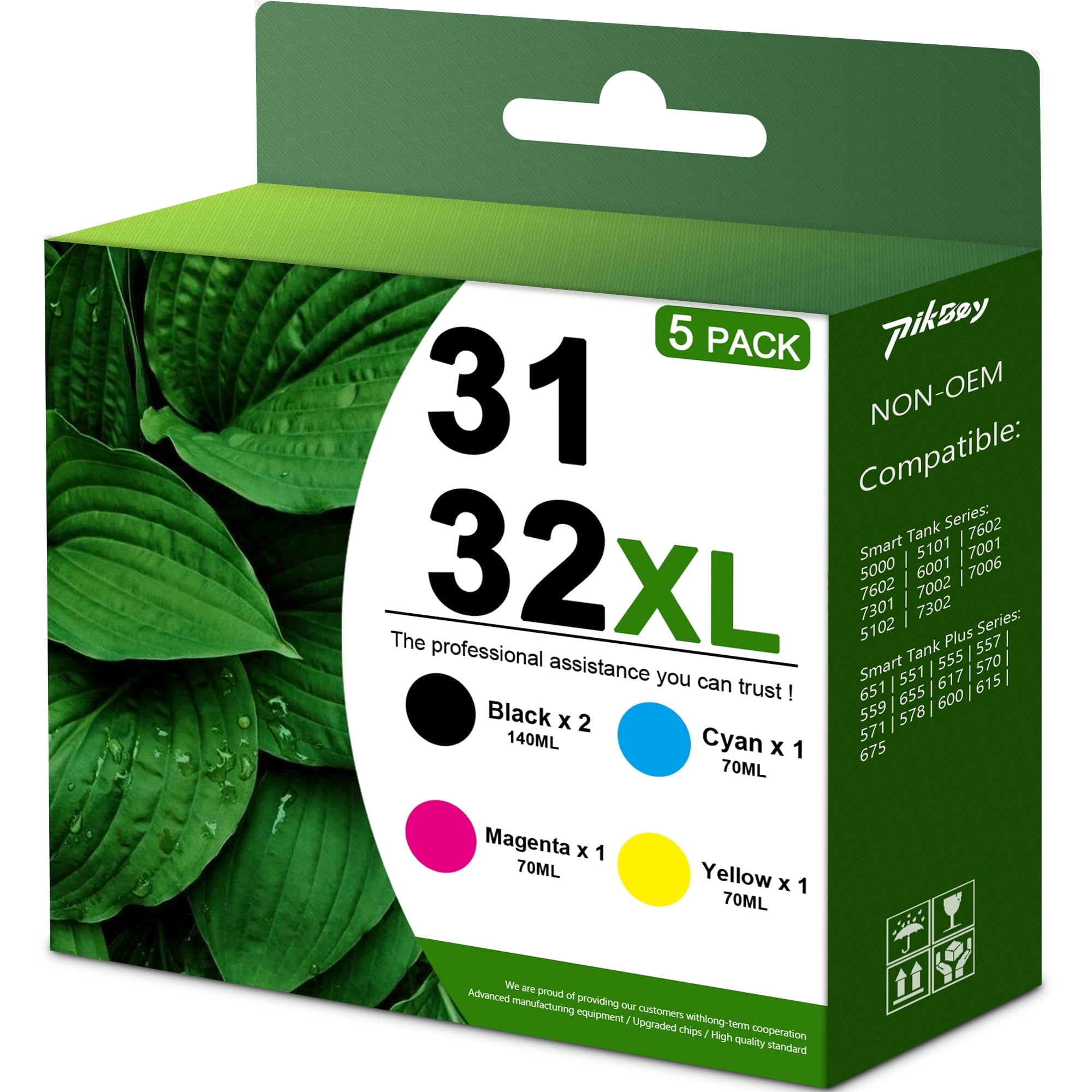 31 32XL Ink Bottle Set Compatible for HP31 32XL Ink Bottle for Smart ...