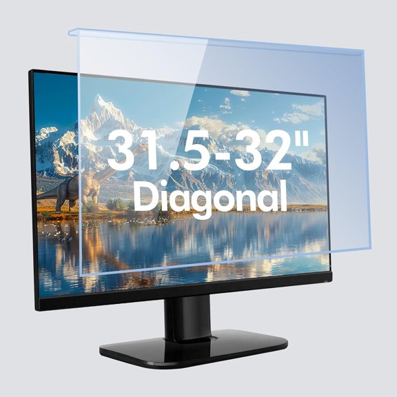 31.5-32 Inch Blue Light Filter for , TV Screen Blue Light Blocker Panel (28.5''x17.1''), Eye Protection Anti-Scratch Not Anti-Glare