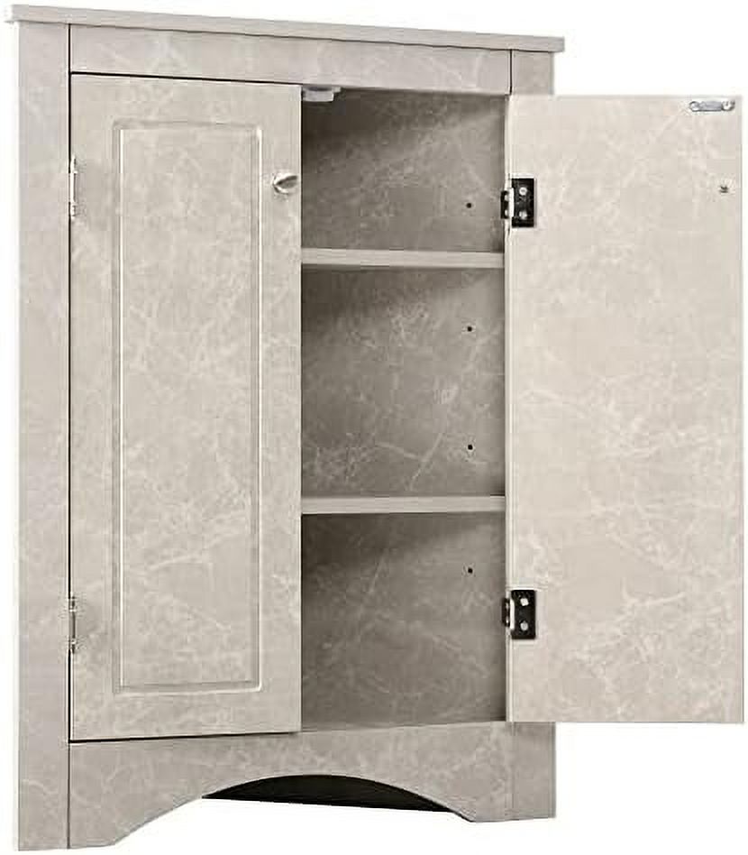 31.5" Bathroom Corner Bathroom MDF with Two Doors