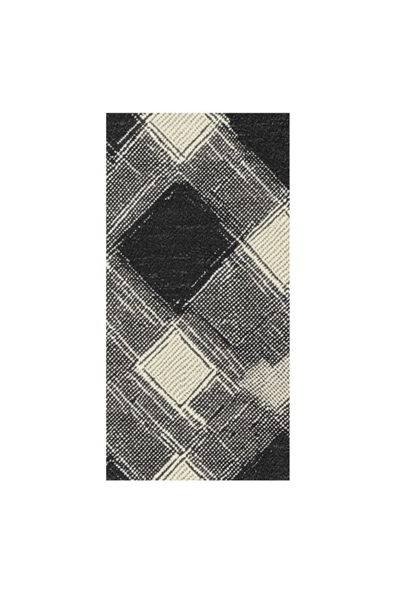 31.563 In Large Size Beach Towel Can Be Used As A Beach Towel Placemat Double Face Velvet Material Easy To Carry Argyle Plaid DimGray_40978_2