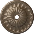 thumbnail image 1 of 31 5/8"OD x 3 5/8"ID x 1 7/8"P Gorleen Ceiling Medallion (Fits Canopies up to 3 5/8"), Hand-Painted Warm Silver, 1 of 7