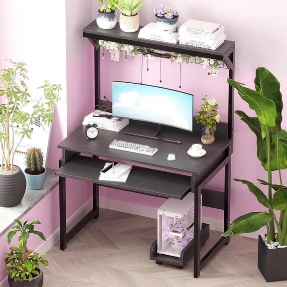 ALISENED 31.5" Computer Desk,Space-Saving Office Desk, Study Table, Writing Desk, and Workstation for Home Office