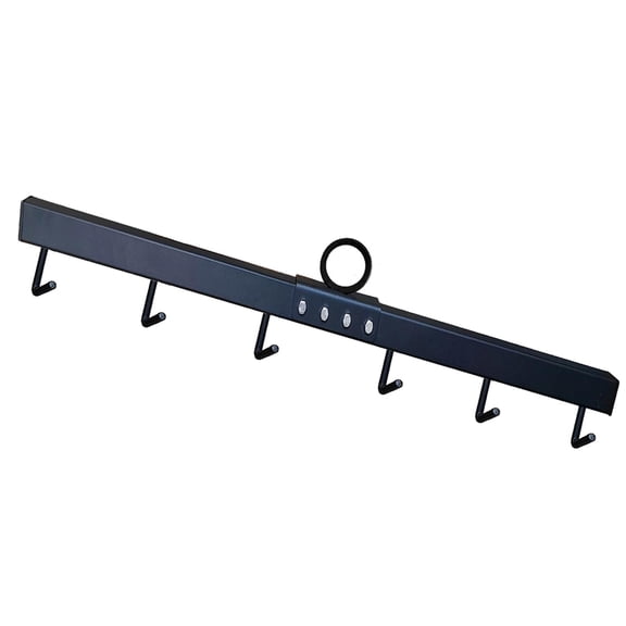 31.5" Fence Stretcher Bar 6 Thickened Hooks Steel Chain Link Fabric Fence Stretcher Woven Wire Fence Stretcher Fabric Black Steel Bar Fence Stretcher Tool