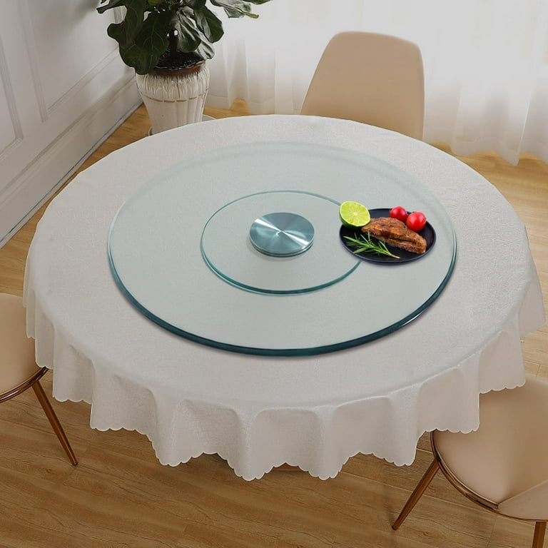 Glass Turntable for Dining Table with Swivel Assist System