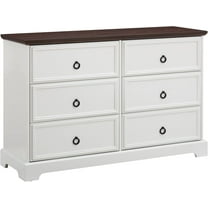 31.5" H Farmhouse 6 Drawers Dresser with Sliding Barn Door, Wooden Rustic Wide Chest of Drawers with Metal Handle and Storage Dressers Organizer for Entryway,Living Room, Hallway (White)