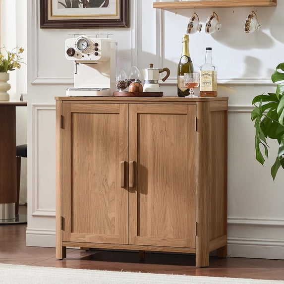 Mid Century Buffet Cabinet with Fluted Glass Doors and 3 Drawers ...