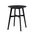 thumbnail image 1 of Round Wooden Bar Table, 31.5 Inch Black For Restaurant, Vestibule. Strong And Secure. Effortless Assembly 38.64 Tall Lounge. Construction. Simple, 1 of 4
