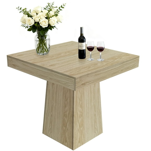 31.5 Inch Square Dining Table for 4, Modern Farmhouse Kitchen Table with Sturdy Base,Dinner Table for Small Space,Dining Room, Living Room