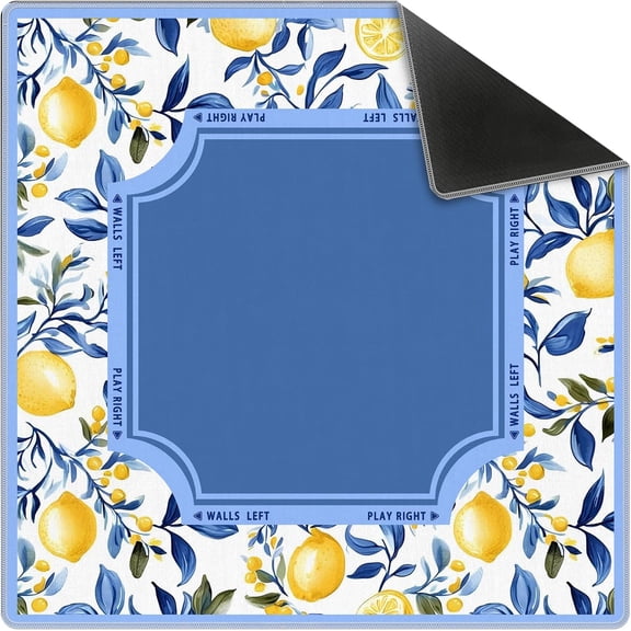 31.5" Mahjong Mat - Non-Slip Rubber Bottom, Smooth Fabric Top for Easy Tile Sliding