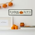 thumbnail image 1 of Northlight 31.5" Black and Orange Pumpkin Patch Metal Autumn Sign, 1 of 4