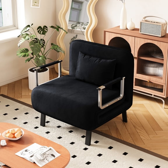 31.5-inch Sofa Bed, Soft Dutch Velvet | For Bedroom Use, Fashionable and Comfortable Experience