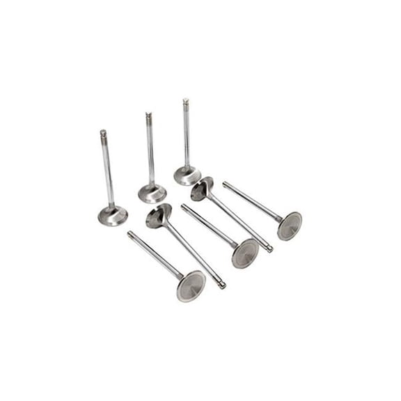 31.5 mm Head Chrome Polished Super Alloy Exhaust Valve for 1990-1998 Eagle Talon l4G63T Evo1-9-DSM - Set of 8
