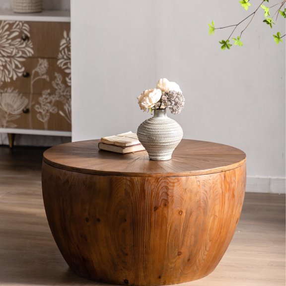 31.50" Solid Wood & MDF - Hollow Interior - Living Room - Organize Items