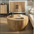 thumbnail image 1 of 31.50"Vintage Style Bucket Shaped Coffee Table for Office, Dining Room and Living Room, 1 of 12
