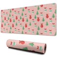 thumbnail image 1 of 31.5x11.8 Inch Gaming Mouse Pad, Non-Slip Stitched Rubber Desk Mat for Desktop & Laptop,Christmas Ornament Tree Pastel Pink Pattern, 1 of 6