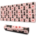 31.5x11.8 Inch Gaming Mouse Pad, Non-Slip Stitched Rubber Desk Mat for ...