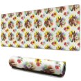 thumbnail image 1 of 31.5x11.8 Inch Gaming Mouse Pad, Non-Slip Stitched Rubber Desk Mat for Desktop & Laptop,Horse Floral Head Colorful Pattern, 1 of 6