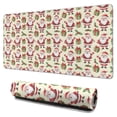 thumbnail image 1 of 31.5x15.7 Inch Gaming Mouse Pad, Non-Slip Stitched Rubber Desk Mat for Desktop & Laptop,Christmas Santa Gift Holly Beige Pattern, 1 of 6
