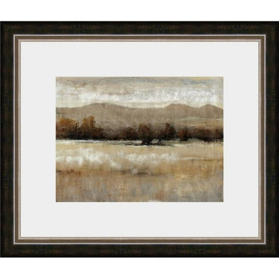 31.75 x 37.75 in. Umber Light I, Framed Fine Art Print with Glass - Gold