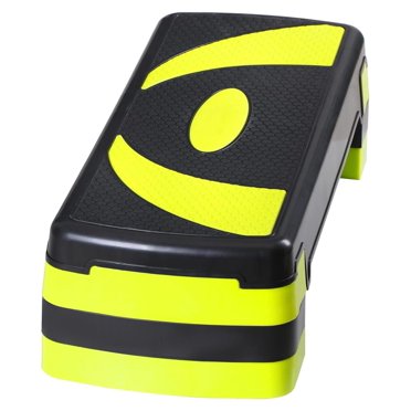 The Step Original Health Club Aerobic Step Risers in Black/Gray for Use ...