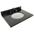 thumbnail image 1 of 31" Black galaxy granite top with oval sink, 1 of 4