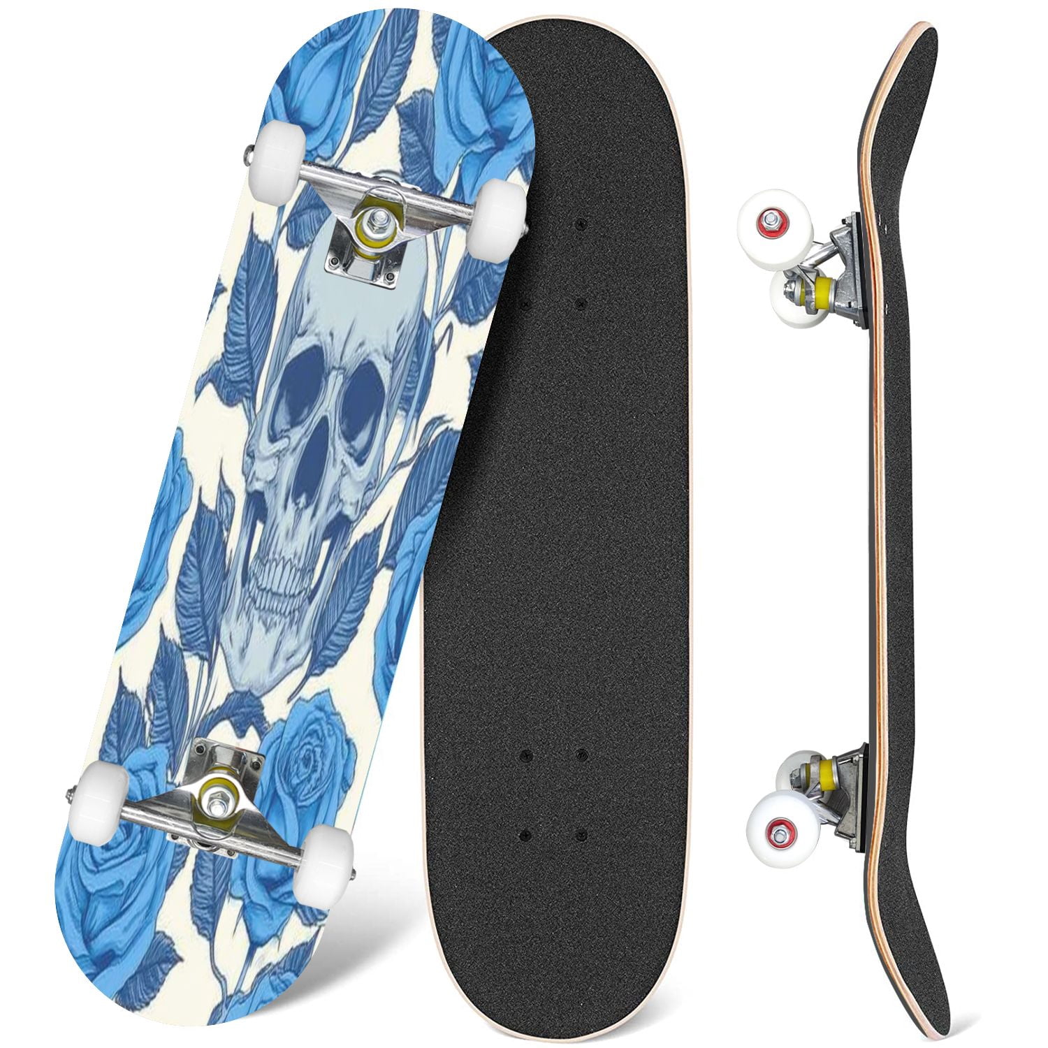Skateboard Ozbozz 31" Maple Mad Skull White Maple Chaser - Planche Neuve UK - Modèle SV408