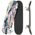 thumbnail image 1 of 31'' Complete Skateboard 7 Layer Canadian Maple Double Kick Deck Skateboards Abstract Marble colorful art texture Skate Board for Beginner Adult Gifts, 1 of 5
